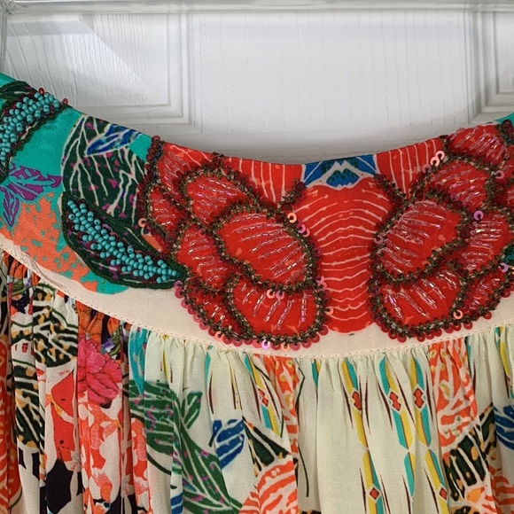 Anthropologie Bhanuni by Jyoti hi low maxi skirt sz 4 - Picture 6 of 12